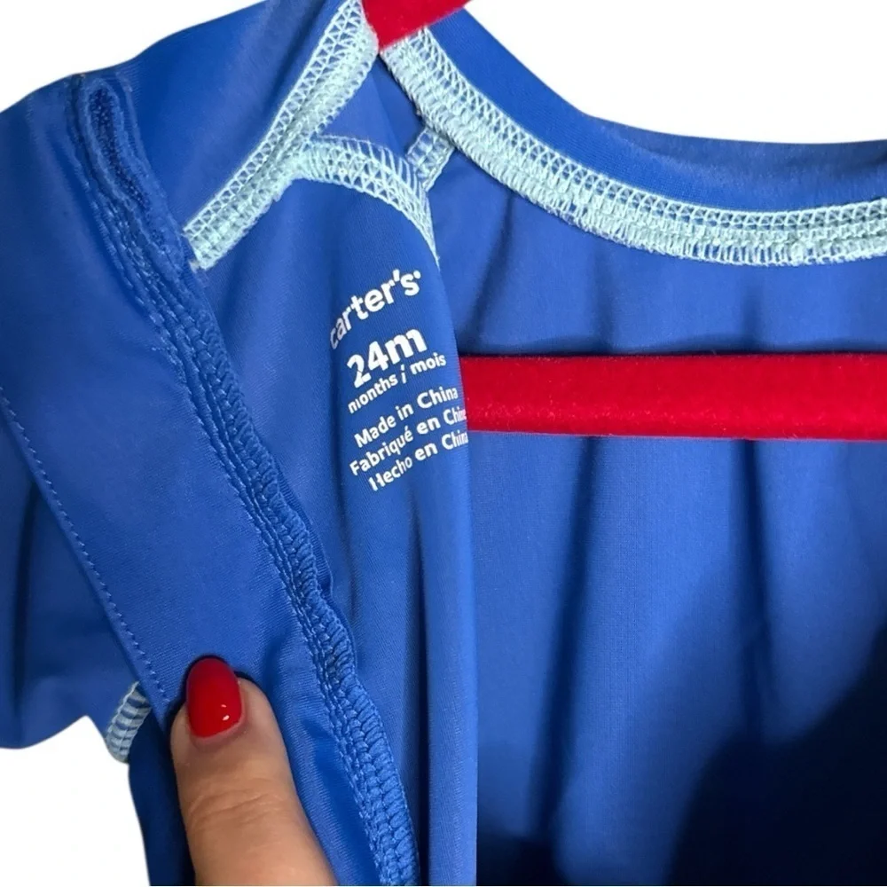 Carter’s Infant Boy's 1-Piece Dinosaur Rashguard Swimsuit size 24 months